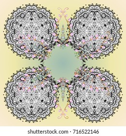 Vector illustration. Background. Snowflakes. Holiday design for Christmas and New Year fashion prints. Christmas background with snowflakes abstract background. Vector illustration.