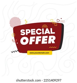  vector illustration background Special Offer Template