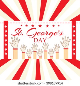 Vector illustration of a background for St George's Day.