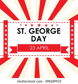 Vector illustration of a background for St George's Day.