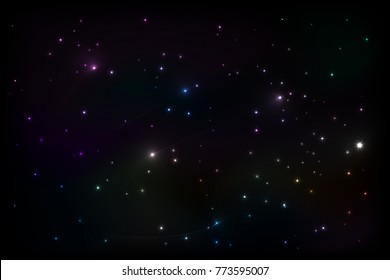  vector illustration background starry sky