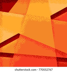 Vector illustration. Background in the style of the grain brush. Flat icon of simple geometric shapes. 