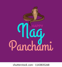 Vector illustration of a Background for Subh Nag Panchami ,mahashivaratri Poster.