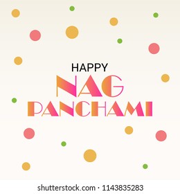 Vector illustration of a Background for Subh Nag Panchami ,mahashivaratri Poster.