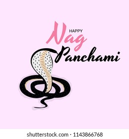 Vector illustration of a Background for Subh Nag Panchami ,mahashivaratri Poster.