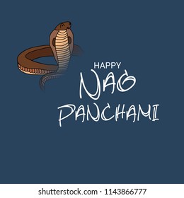 Vector illustration of a Background for Subh Nag Panchami ,mahashivaratri Poster.