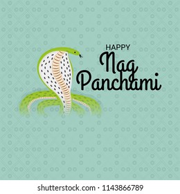 Vector illustration of a Background for Subh Nag Panchami ,mahashivaratri Poster.