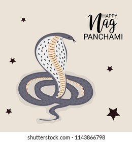 Vector illustration of a Background for Subh Nag Panchami ,mahashivaratri Poster.
