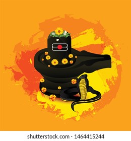 Vector illustration of a Background for Subh Nagpanchami- Mahashivratri.