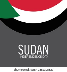 Vector illustration of a Background for Sudan Independence Day.