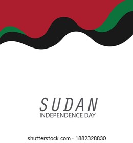 Vector illustration of a Background for Sudan Independence Day.