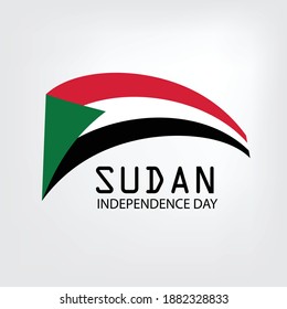 Vector illustration of a Background for Sudan Independence Day.