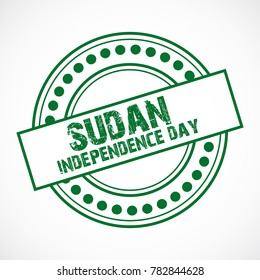 Vector illustration of a background for Sudan Independence Day.