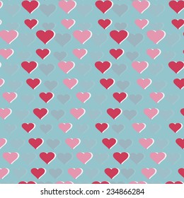 vector illustration background with symbol of Valentine's Day heart
