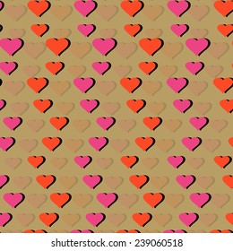 vector illustration background with symbol of Valentine's Day heart