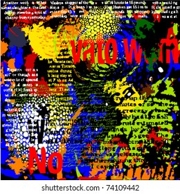 vector illustration of background with text