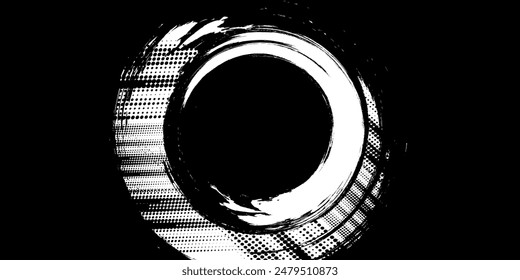 Ilustración vectorial. Fondo para texto. Conjunto de Anuncios de trazas aisladas de grunge. Pintura negra. Trazo de tinta de pincel. Elemento para el póster de diseño, cubierta, invitación, Tarjeta de regalo, volante, resumen de medios sociales