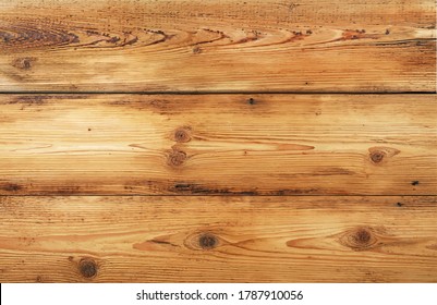 Vector illustration background texture of light brown wide old vintage knotty wooden planks