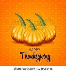  Vector illustration of a Background for Thanksgiving Day. Autumn Seasonal lettering.