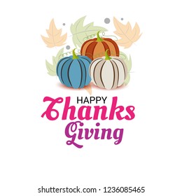  Vector illustration of a Background for Thanksgiving Day. Autumn Seasonal lettering.