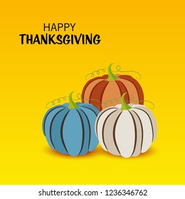  Vector illustration of a Background for Thanksgiving Day. Autumn Seasonal lettering.