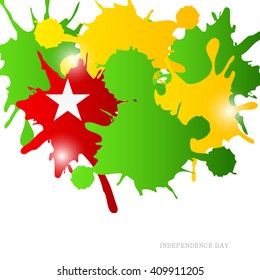 Vector illustration of a background for Togo independence day.