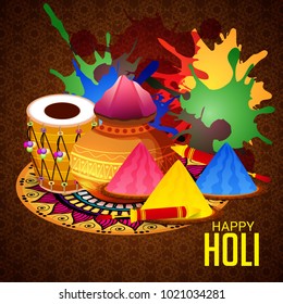 Vector Illustration Background Traditional Indian Festival Stock Vector ...