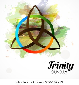 Vector illustration of a background for Trinity Sunday.