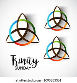 Vector illustration of a background for Trinity Sunday.