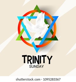 Vector illustration of a background for Trinity Sunday.