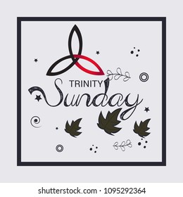 Vector illustration of a background for Trinity Sunday.