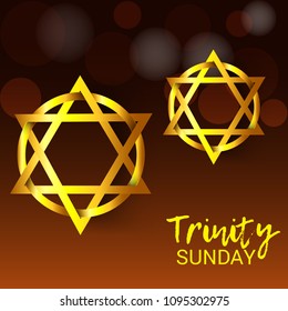 Vector illustration of a background for Trinity Sunday.
