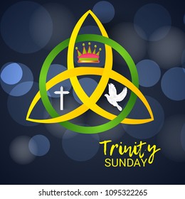 Vector illustration of a background for Trinity Sunday.