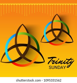 Vector illustration of a background for Trinity Sunday.