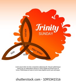 Vector illustration of a background for Trinity Sunday.