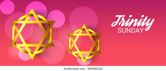 Vector illustration of a background for Trinity Sunday.