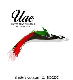 Vector illustration of a Background for UAE Independence Day. United Arab Emirates National Day.