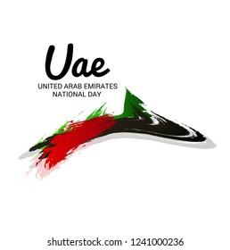 Vector illustration of a Background for UAE Independence Day. United Arab Emirates National Day.