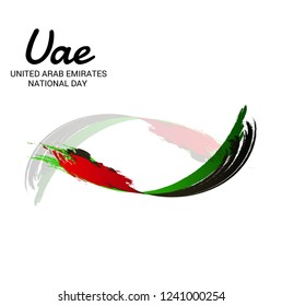Vector illustration of a Background for UAE Independence Day. United Arab Emirates National Day.