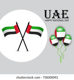 Vector illustration of a background for UAE National Day.