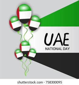 Vector illustration of a background for UAE National Day.