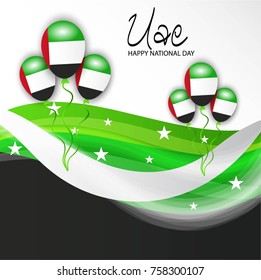 Vector illustration of a background for UAE National Day.