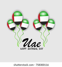 Vector illustration of a background for UAE National Day.
