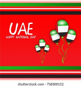 Vector illustration of a background for UAE National Day.