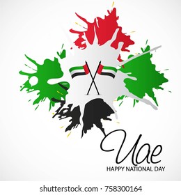 Vector illustration of a background for UAE National Day.