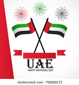 Vector illustration of a background for UAE National Day.
