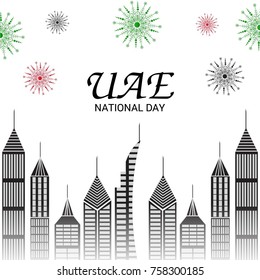 Vector illustration of a background for UAE National Day.