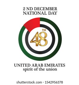 Vector illustration. background United Arab Emirates national holiday of December 2. Happy Independence Day. designs for posters, backgrounds, cards, banners, stickers, etc