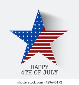 Vector illustration of a background for USA Independence Day.