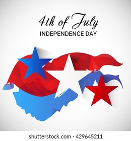 Vector illustration of a background for USA Independence Day.